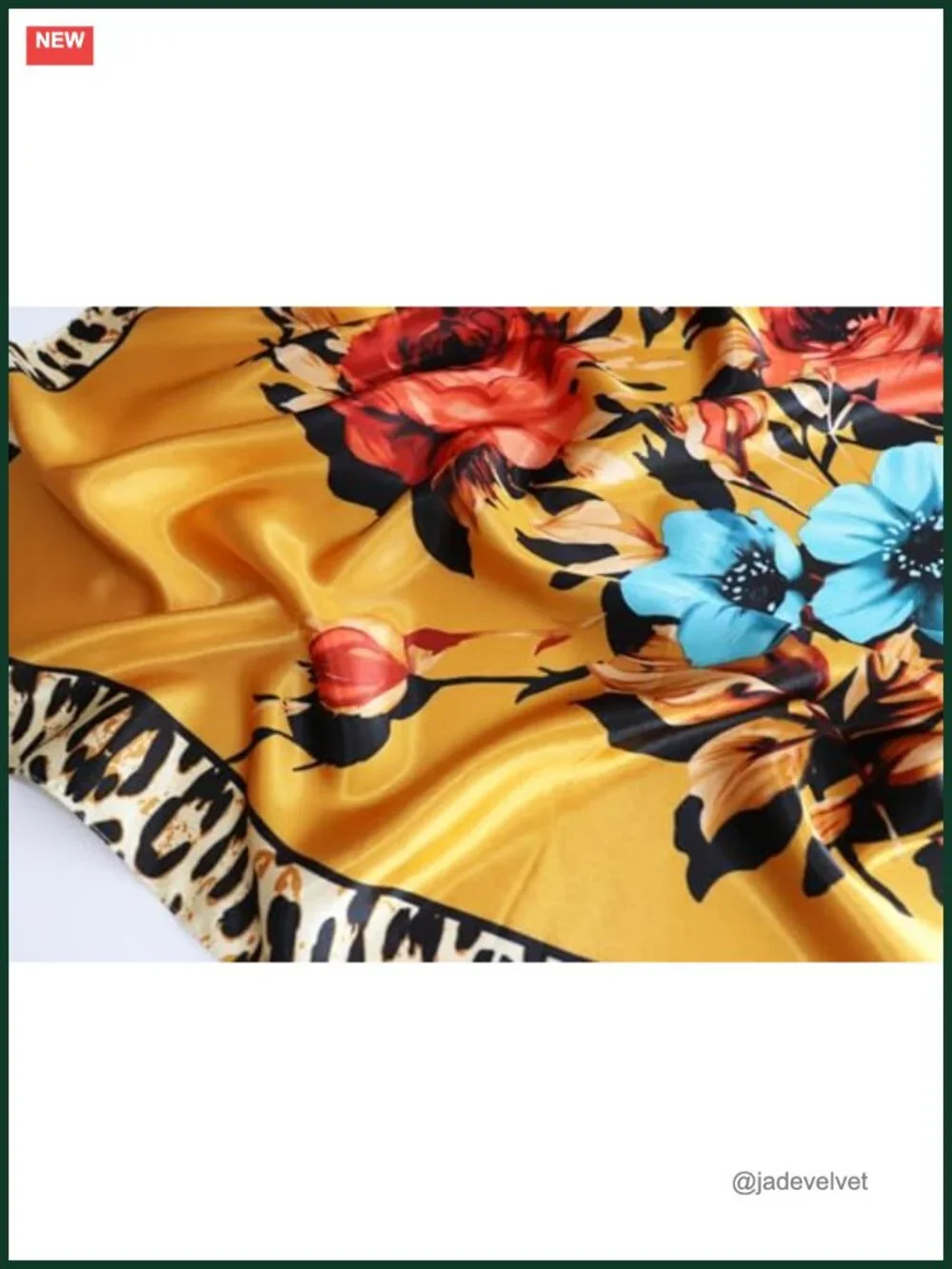Satin Head Scarf for Women Silk-Like 35x35 Square Bandana Hair Wrap Neck Scarf